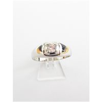 Anneau Damiata Gioielli Homme in Or blanc Zircone 762/102-D199 - 762/102-D199